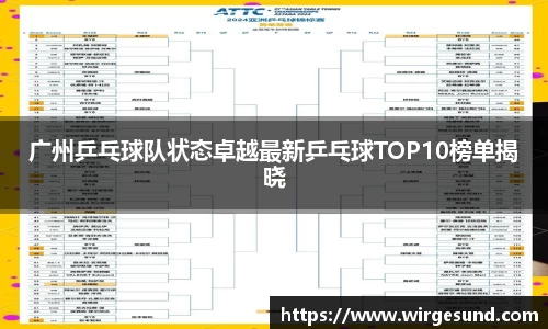 广州乒乓球队状态卓越最新乒乓球TOP10榜单揭晓