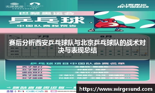 赛后分析西安乒乓球队与北京乒乓球队的战术对决与表现总结